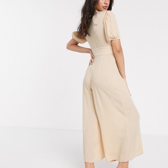 ASOS button front corset style jumpsuit - Picture 2 of 8